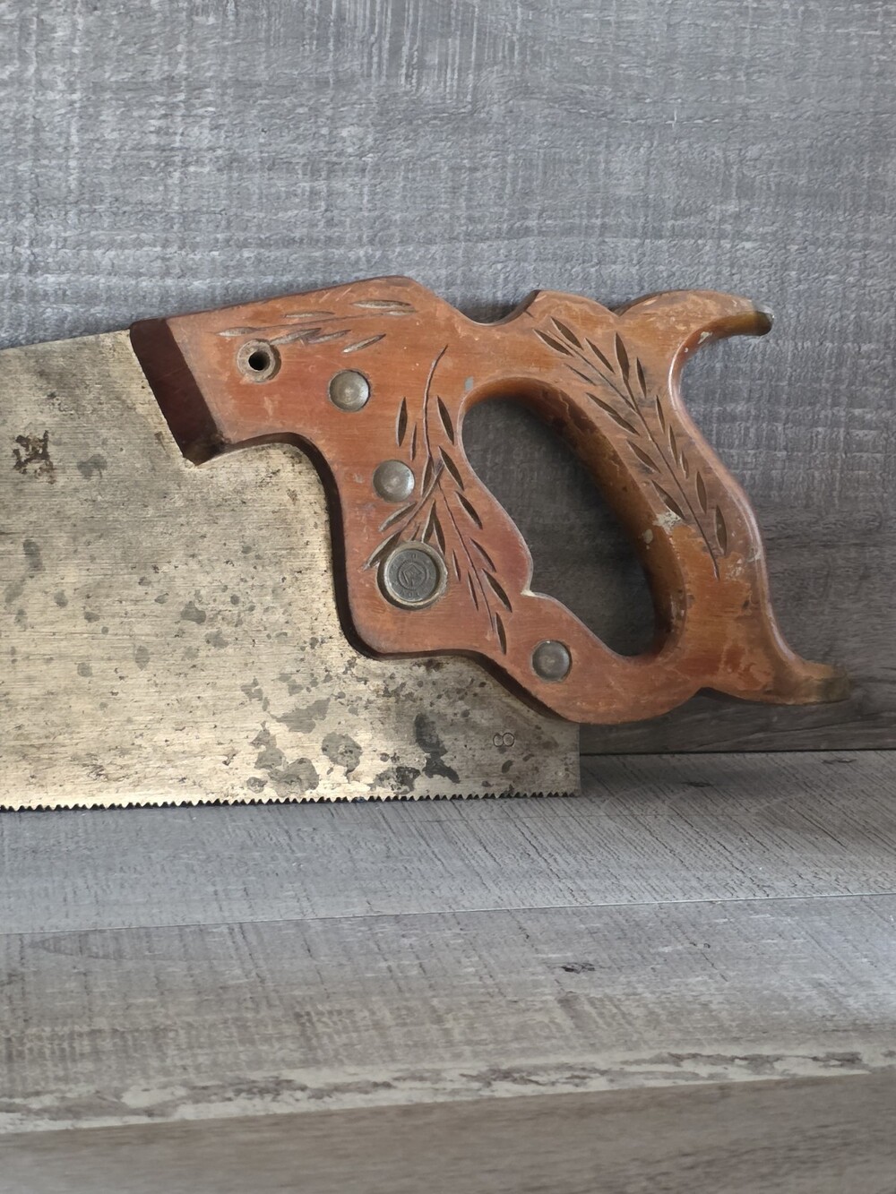 Antique Henry Disston Carpenters Gentleman’s D-23 Hand Saw 26” 1950s G36